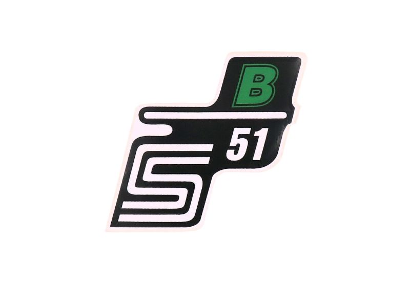Obrázok z Nápis - emblem - samolepka S51 B zelená pre Simson S51