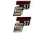 Obrázok z fólia s logom / samolepka S51 Enduro čierno-červená 2 kusy pre Simson S51