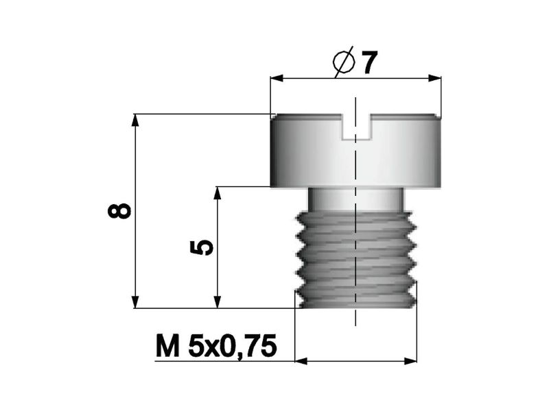 Obrázok z Hlavná tryska Polini 5mm pre Dellorto karburátor - 118