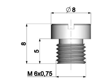 Obrázok z Hlavná tryska Polini 6mm pre Dellorto karburátor - 146