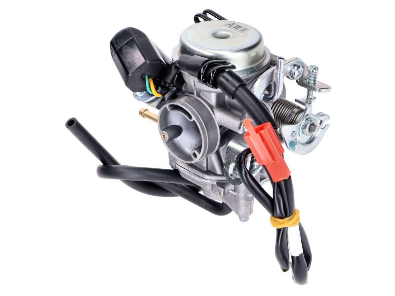 Obrázok z karburátor Dellorto 18mm TK SVB18 AW1 pre SYM Fiddle 2, Fiddle 3, Crox, Jet 4, Orbit 2, 12" 4-takt 50cc Euro4 25km/h, 45km/h 18-20