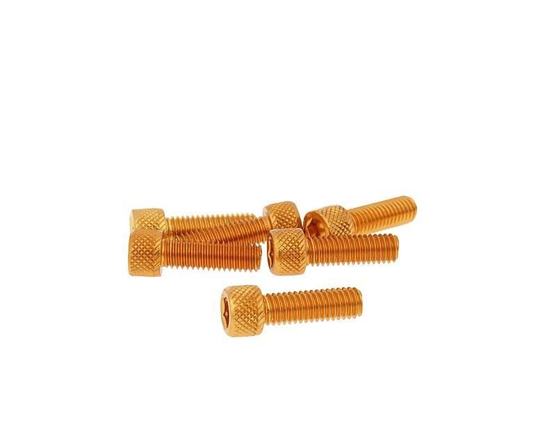 Obrázok z skrutka imbus ALU-ELOX - hliníková oranžová f. - 6 ks - M6x20 - styling