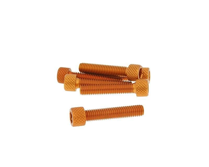 Obrázok z skrutka imbus ALU-ELOX - hliníková oranžová f. - 6 ks - M6x30 - styling