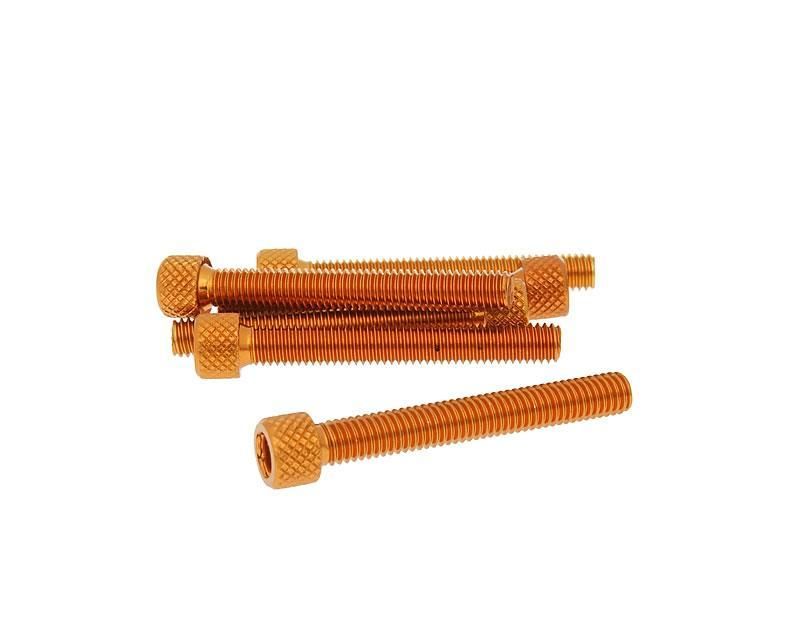 Obrázok z skrutka imbus ALU-ELOX - hliníková oranžová f. - 6 ks - M6x45 - styling