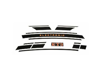Obrázok z samolepky sada  „Elektronické“ prúžky pre Vespa ET 3