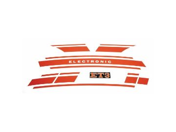 Obrázok z samolepky sada  „Elektronické“ prúžky pre Vespa ET 3