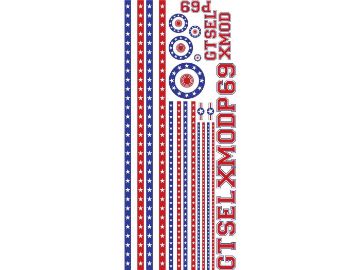 Obrázok z Samolepky sada SIP "Hviezdy a pruhy"