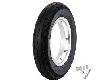 Obrázok z Koleso kompletné SIP Performance 3.50-10 59P TL, TT predné a zadné, pre Vespa 125 GT, GTR, TS, 150 GS VS5T, GL, Sprint, V, T4, 180-200 Rally, PX80-200, PE, Lusso , `98, MY, T5, LML Star 125-200 2T, 4T