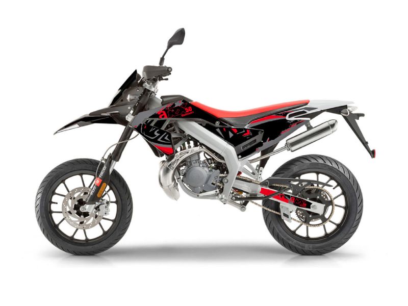 Obrázok z Nálepka/polep sada čierna f.-red-grey leskl. pre Aprilia RX50 2018- Euro4