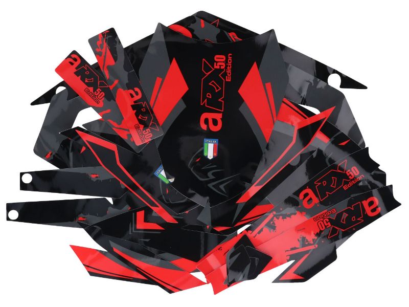 Obrázok z Nálepka/polep sada čierna f.-red-grey leskl. pre Aprilia RX50 2018- Euro4