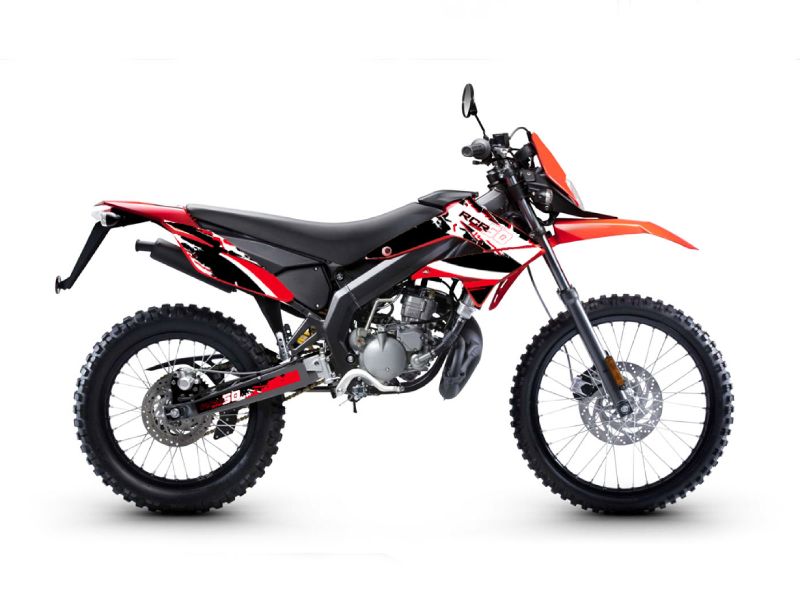 Obrázok z samolepky sada  čierno-bielo-červený lesklý pre Gilera RCR 11-17